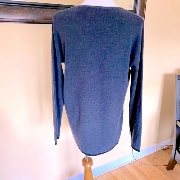 Eileen Fisher Gray Merino Wool Box Top Sweater Women’s Size XS - Picture 7 of 11
